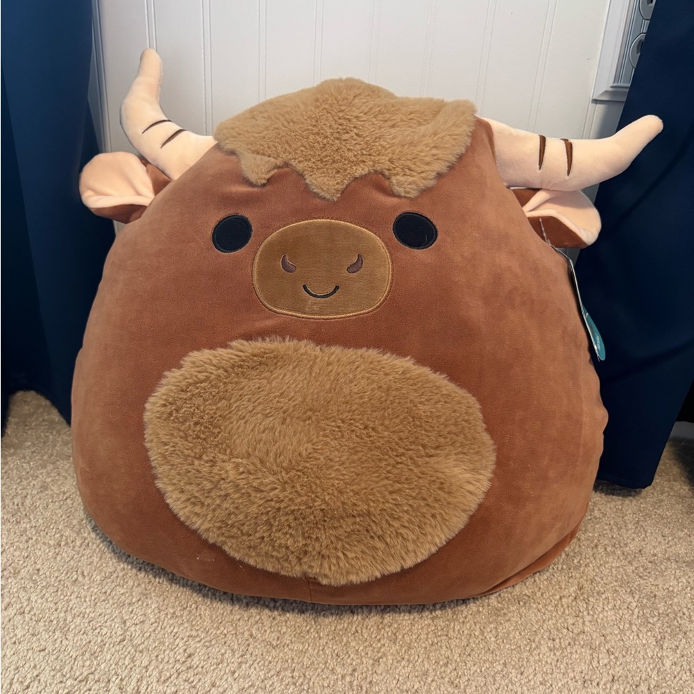 Squishmallows Brown and Tan Stuffed Animal
